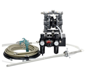 7 GPM Géminis Pail Mount pulso bajo Outfit Pump